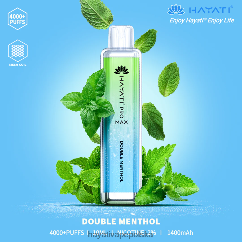 Hayati Copenhagen | Hayati Pro Max jednorazowe podwójny mentol 620XTZ102