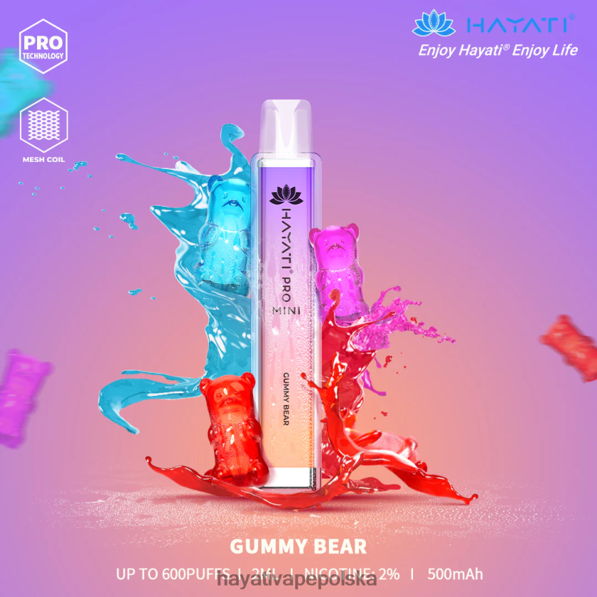 Hayati Store Danmark | Hayati Pro Mini jednorazowe gumowaty miś 620XTZ10