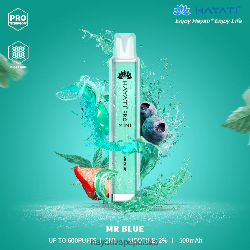 Hayati Vape Buy | Hayati Pro Mini jednorazowe pan niebieski 620XTZ16