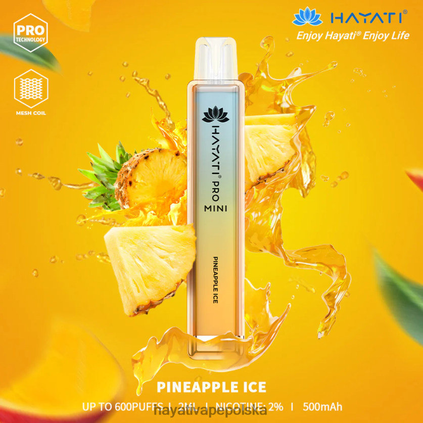 Hayati Vape Near Me | Hayati Pro Mini jednorazowe lód ananasowy 620XTZ17