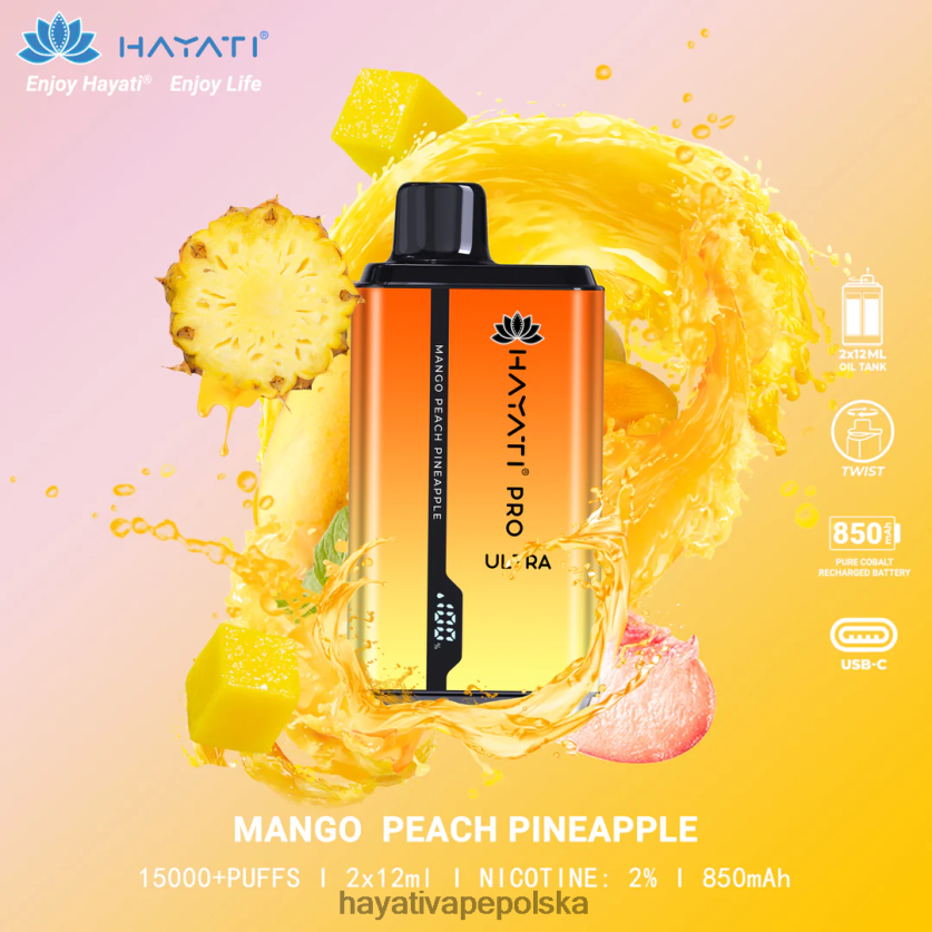 mango brzoskwiniowy ananas
