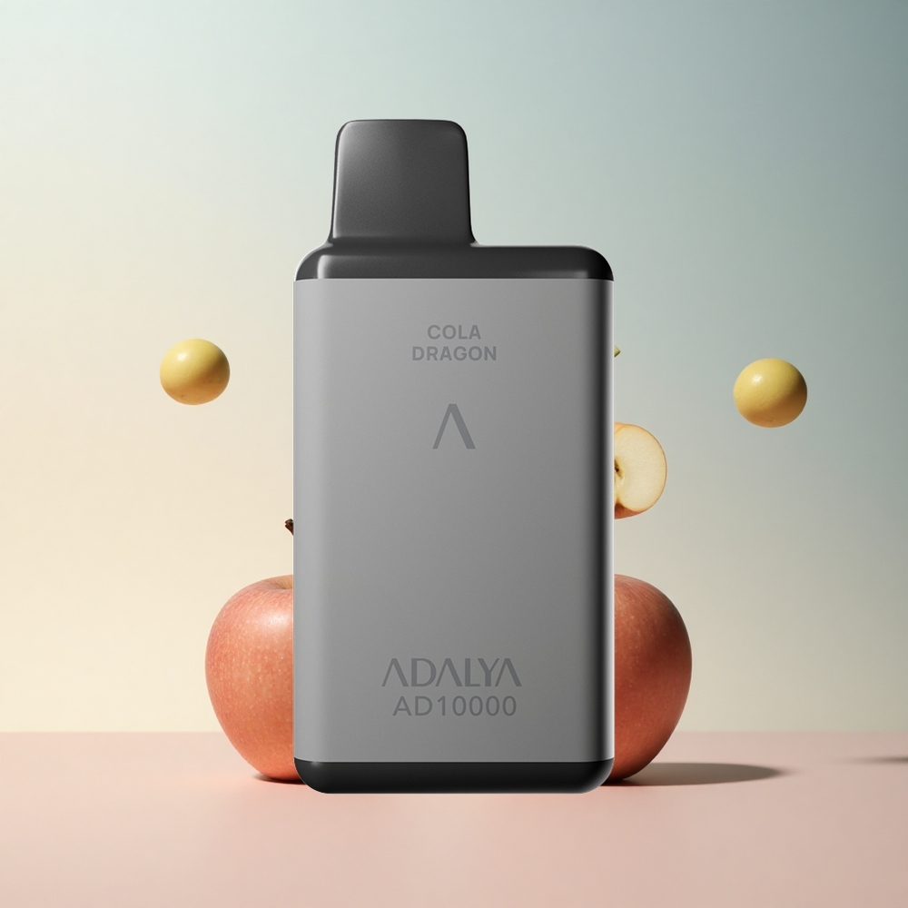 Adalya AD 10000 Dwa Jabłka Szare Aluminium 650 mAh