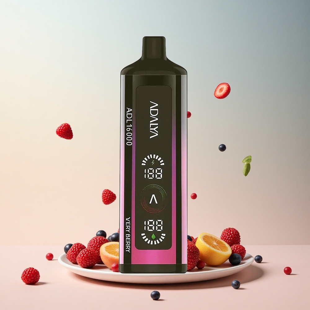 Adalya ADL 16000 PRO Bardzo Jagodowy Stalowa Rura 1000 mAh