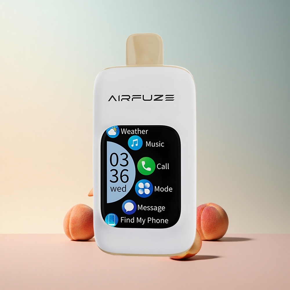 AirFuze Smart 30000 Soczysta Brzoskwinia z Wyświetlaczem 2.01'' i Nikotyną 5%