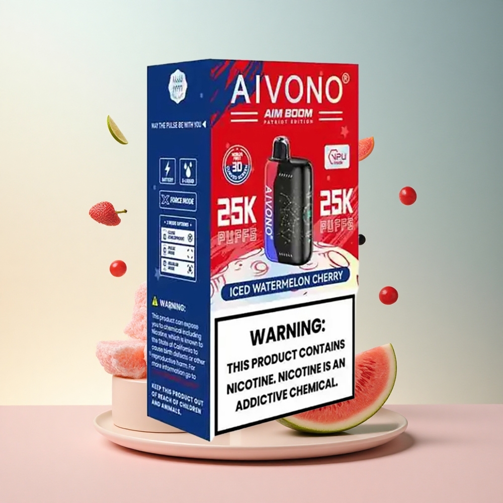 Aivono Aim Boom 25000 Lodowy Arbuz Wiśnia z Nikotyną 5% i Baterią 650mAh