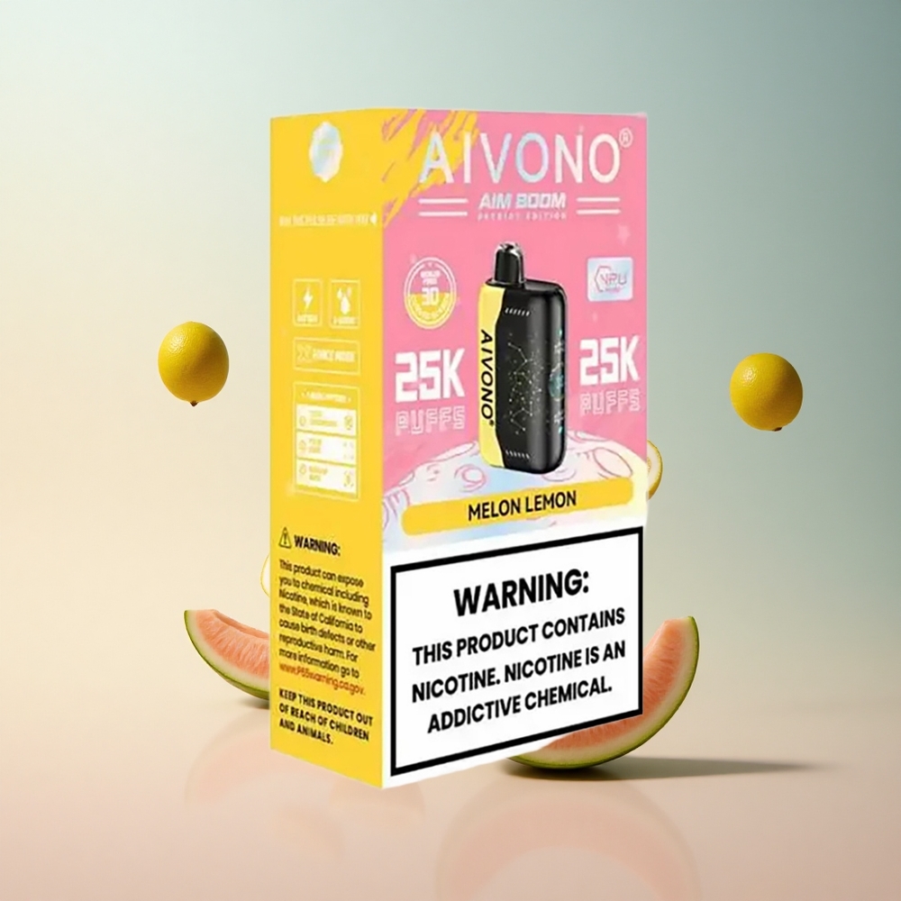 Aivono Aim Boom 25000 Melon Lemon 5% nikotyny 650mAh
