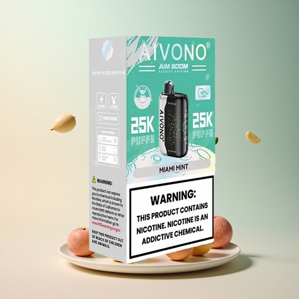 Aivono Aim Boom 25000 Miami Mięta 650mAh 0% Nikotyny