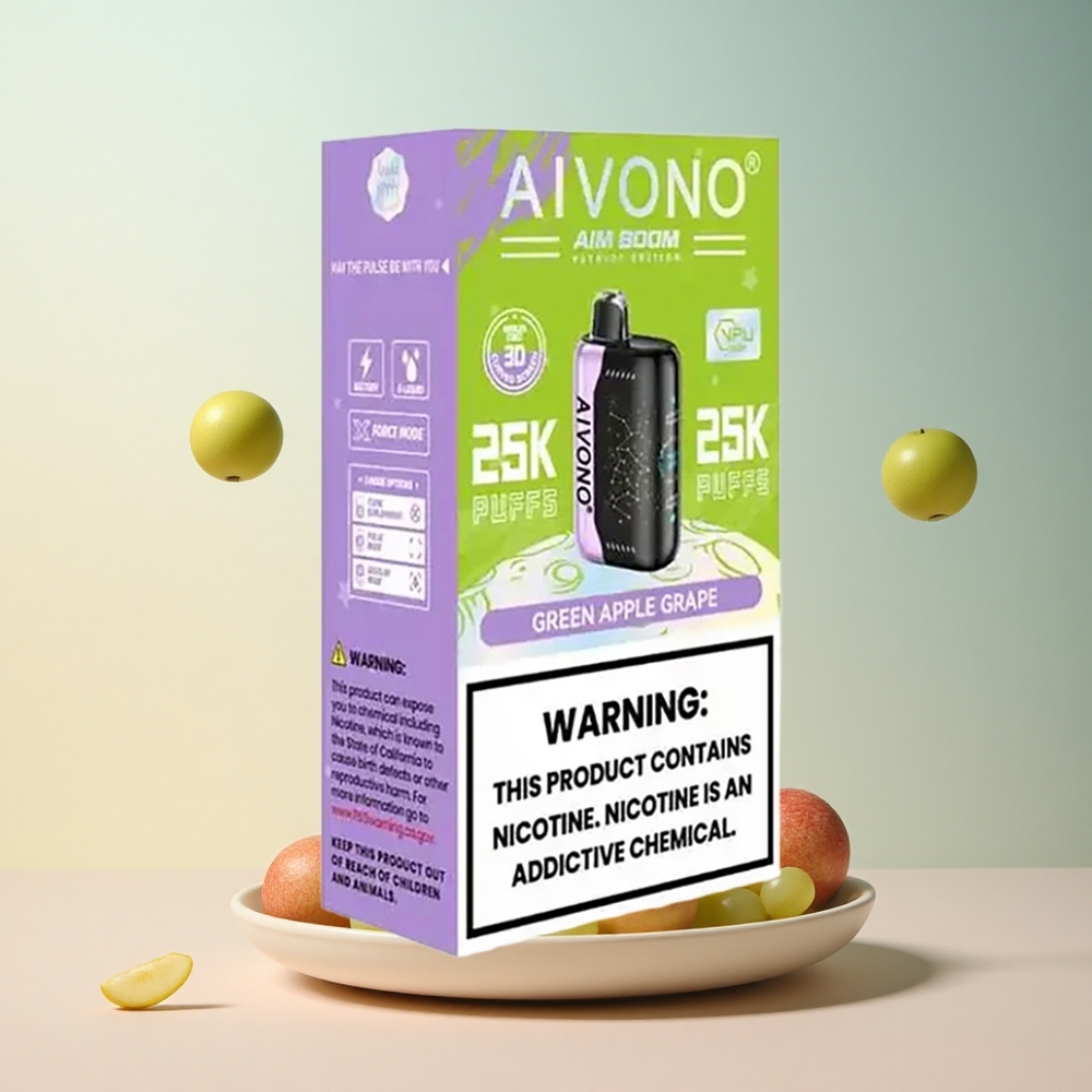 Aivono Aim Boom 25000 Zielone Jabłko Winogrono 650mAh