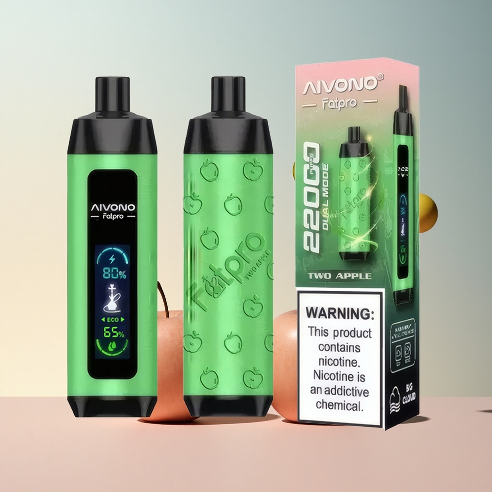 Aivono Aim Fatpro 22000 Dwa Jabłka 28ml Nikotyna 5% 600mAh