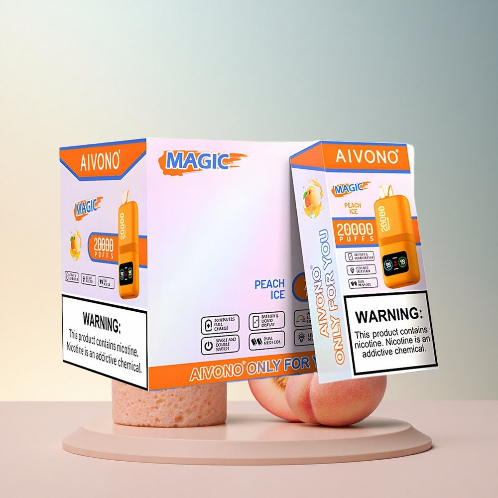 Aivono Aim Magic 20000 Brzoskwiniowy Lód z Nikotyną 5% i LCD