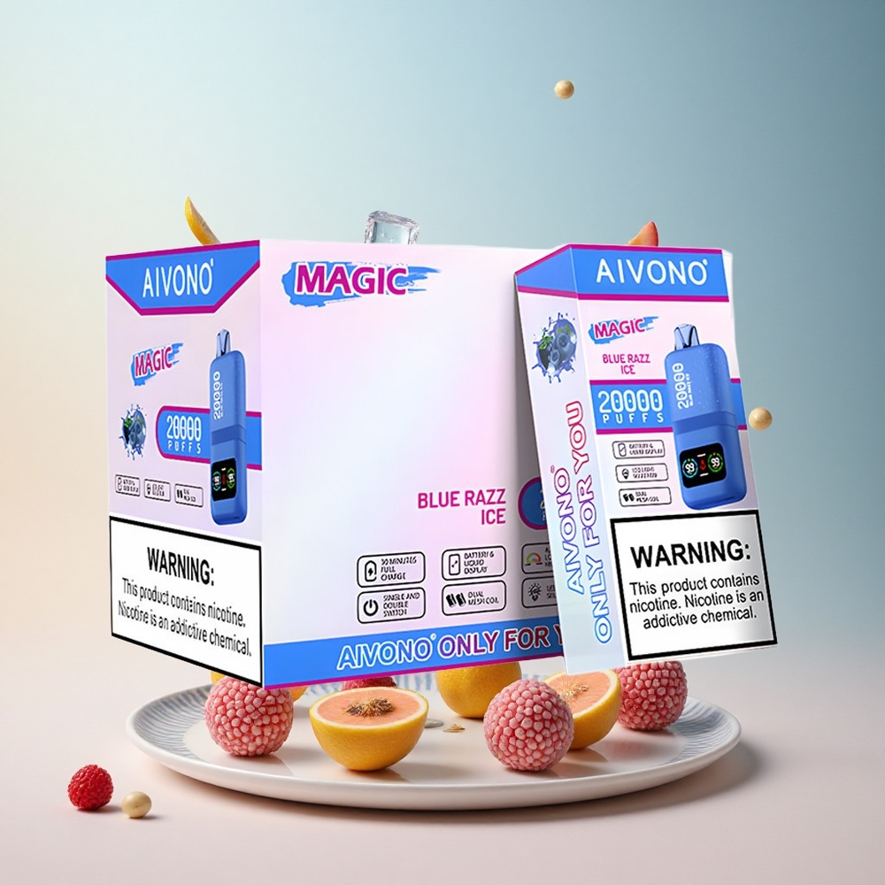 Aivono Aim Magic 20000 Lód Malinowy z Nikotyną 5% i Baterią 600mAh