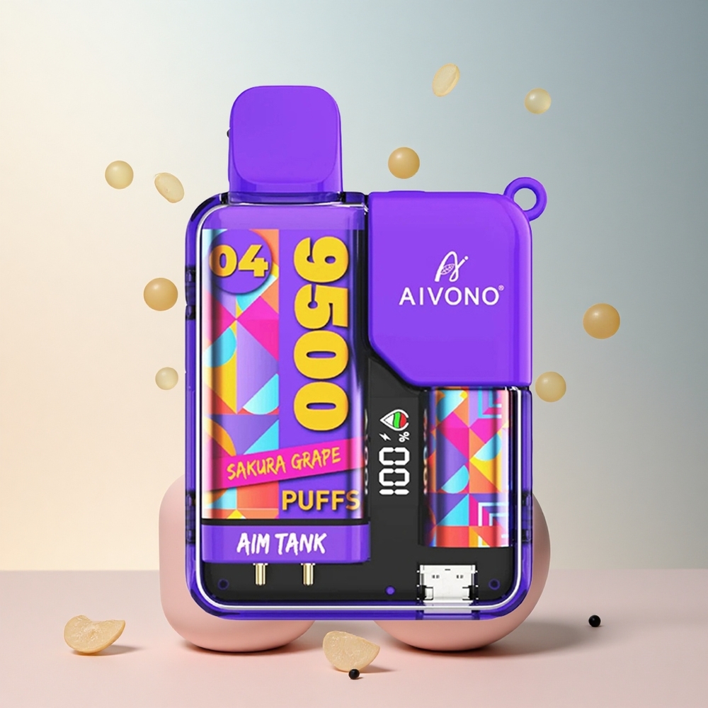 Aivono Aim Tank 9500 Wiśnia Winogrono 18ml 650mAh 5% Nikotyna