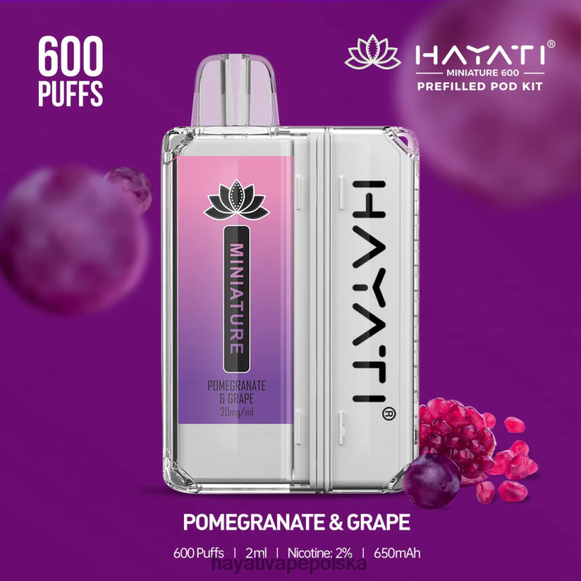 Hayati Copenhagen | Hayati Miniature Zestawy kapsułek na 600 sztuk granat i winogrona 620XTZ42