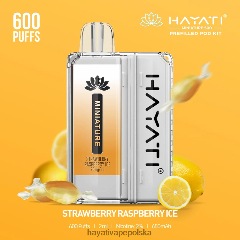 Hayati Vape Near Me | Hayati Miniature Zestawy kapsułek na 600 sztuk lód truskawkowo-malinowy 620XTZ47