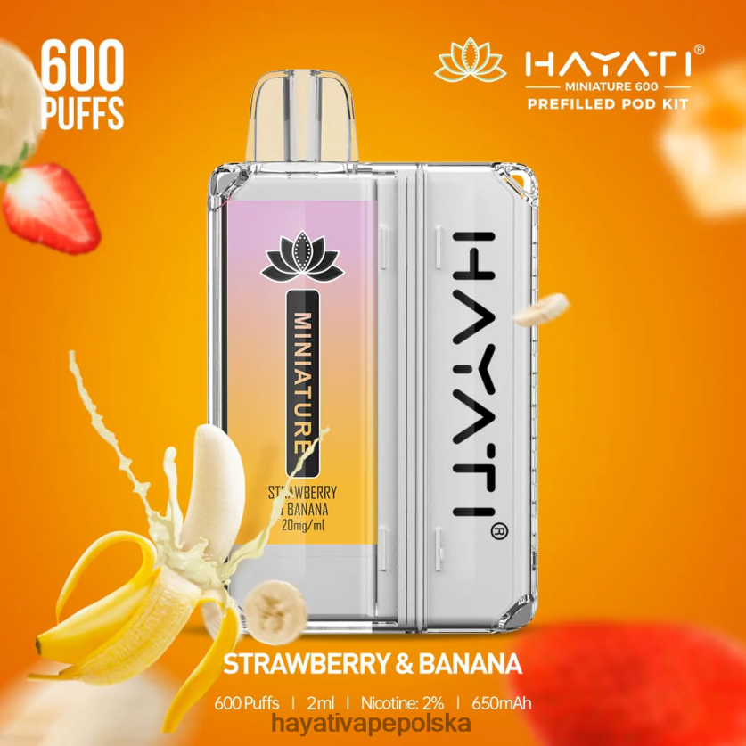 Hayati Vape Price | Hayati Miniature Zestawy kapsułek na 600 sztuk truskawka Banan 620XTZ45