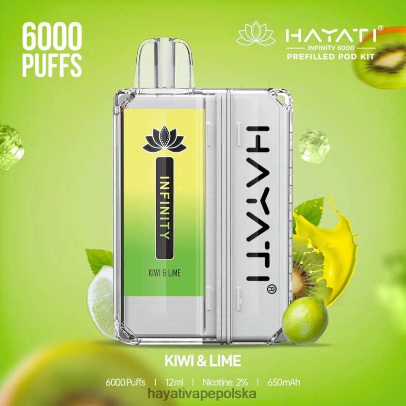 Hayati Copenhagen | Hayati Infinity Zestawy kapsułek na 6000 sztuk kiwi i limonka 620XTZ152