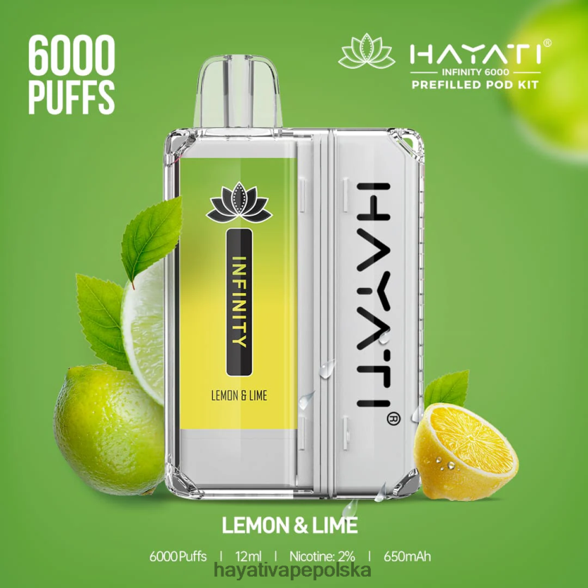 Hayati Dansk | Hayati Infinity Zestawy kapsułek na 6000 sztuk cytryna i limonka 620XTZ153